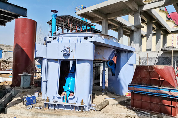 山東棗莊年產30萬噸礦粉線設備部件安裝