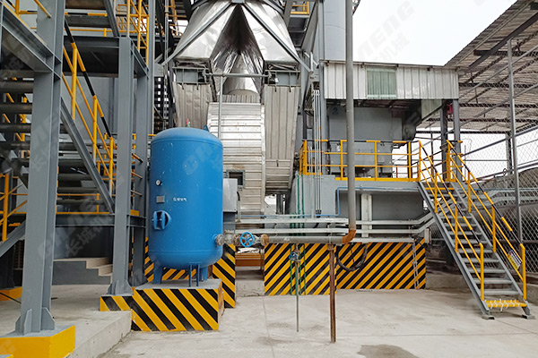 沙鋼年產60萬噸鋼渣微粉生產線項目現場 沙鋼年產60萬噸鋼渣微粉生產線項目現場