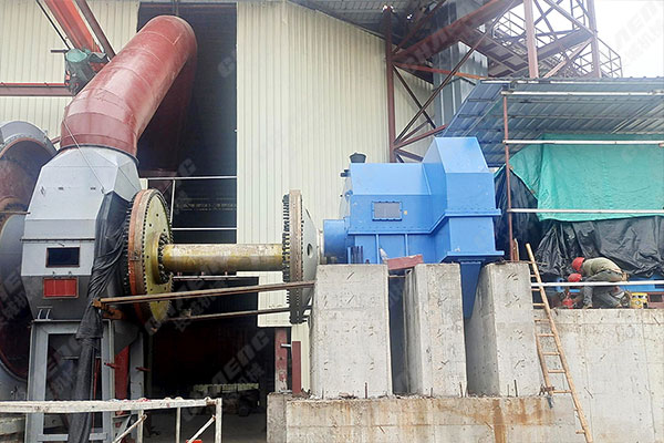 廣西φ3.8m水泥磨項目安裝現場