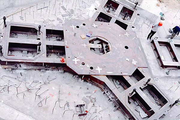 安徽年產60萬噸鋼渣線項目安裝現場